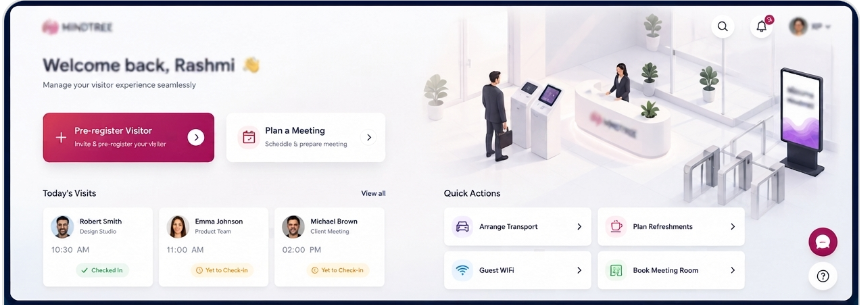 AI-Powered Visitor Experience host dashboard